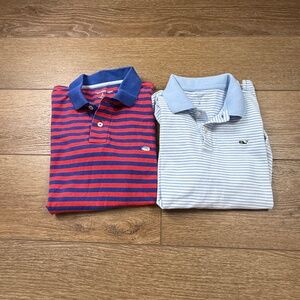 Boys Polo Shirt Bundle VINEYARD VINES and SOUTHERN TIDE 12-14, Preppy, Set of 2